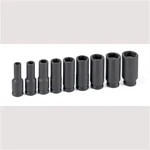 1209dggrey Pneumatic 3/8" Drive 9 Piece Deep Magnetic Impact Socket Set. Fixed Price $162.50.