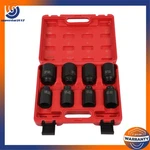 1/2" Impact Socket Set 12point 1" To 1-1/2"drive Deep Spindle Axle Nut 8pcs. Fixed Price $33.81.