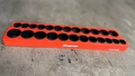 Snap-on 12mskthorg 1/2 Drive Magnetic Socket Holder Orange Sae Metric Organizer. Fixed Price $79.99.