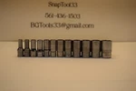 Snap-on 112ytmmsy 12pc 1/4" Drive 6-point Metric Flank Xtra Semi-deep Sock. Fixed Price $178.50.