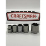 Craftsman 5pc Sae 6 Point Socket Set 3/8 Drive Made Usa 43001 43002 43004. Fixed Price $18.95.