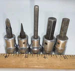 Snap-on 3/8 Drive Bit Socket Set Phillips Slotted Hex Usa *lot Of 5*. Fixed Price $49.99.