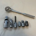 Mac 3/8" Ratchet + & Snap-on Sockets / Adapters Lot - Vintage. Fixed Price $101.42.