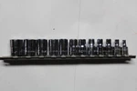 Snap-on Tools 12 Pc 1/4" Drive 6-point Sae Shallow Socket Set 9/16" - 1/8" Usa. Fixed Price $125.00.