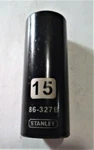 Stanley 15 Mm X 3/8"socket 86-327b Black Chrome 6 Pt Free Usa Shipping. Fixed Price $9.96.