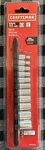 New Craftsman 1/4 Drive 11 Piece 6 Point Sae Socket Set 5/32 -7/16 Cmmt12040-s. Fixed Price $17.99.