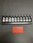 Snap-on New 310swmya 10-pc 1/2" Dr 12-pt Metric Flank Drive Shallow Socket Set. Fixed Price $230.00.
