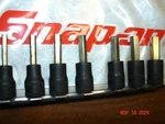 Snap On Tools Industrial Metric Hex Power Drive Sockets 4mm-10mm 7 Piece Set. Fixed Price $220.00.