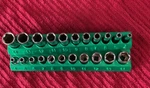Cornwell Blue Power 1/4 Drive Six Point Metric Socket Set 4-14mm - 22 Piece. Fixed Price $115.00.