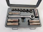 Craftsman #34811 3/8" Drive Metric 6 Point 14 Pc Socket Set Clear Top Gray Case. Fixed Price $62.95.
