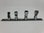 Snap On Tools 3/8" Drive 12 Pt Metric Flank Shallow Universal Socket Set Fum18. Fixed Price $136.94.