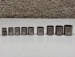 9 Piece Craftsman G2 Socket Set 12 Point 3/8" Drive 10mm-21mm Metric Shallow. Fixed Price $21.99.