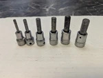 Snap-on 6pc 3/8" Drive Metric Hex Bit Socket Set 4-10 Mm Fam4a-fam10b No #6. Fixed Price $58.48.