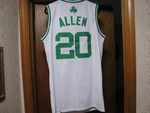 Adidas Boston Celtics Ray Allen Hof Sewn Stiched Jersey # 20 Adult Size 52. Fixed Price $39.98.