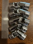Rare Snap-on 5 Piece Sum 1/2 Drive Metric 15-22mm Universal Swivel Sockets New. Fixed Price $650.00.