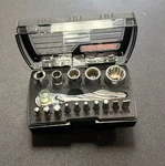 Craftsman 16-pc 1/4" Drive Mini Ratchet & Socket Set Sae New Case Included. Fixed Price $42.00.