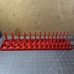 Mac Tools 1/2" Drive Sae Quick-find Socket Tray - Ss12100 Red. Fixed Price $29.50.