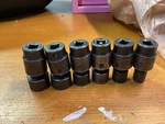 Matco Swivel Impact 6 Piece Metric Sockets 3/8 Drive Point. Fixed Price $105.00.