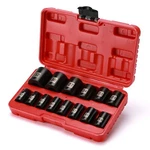 14 Pieces 1/2-inch Drive Shallow Impact Socket Set, Metric, 6-point, 11mm - 32mm. Fixed Price $29.99.