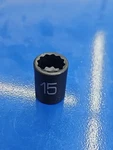 Matco Tools Bp15m2v 15mm Impact Socket Shallow 12 Point 3/8" Drive Usa. Fixed Price $23.00.