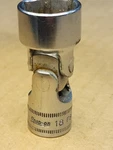 Vintage Snap On Tools 3/8 Drive 6 Point 18mm Metric Shallow Swivel Socket Fsum18. Fixed Price $30.00.