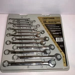 Craftsman Professional 13 Pc Metric Long Pattern Wrench Set Usa 7-19mm Nos. Fixed Price $257.21.