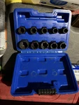 Impact Bolt Extractor Nut Remover Set Stripped Extraction Socket Tool 9mm - 19mm. Fixed Price $89.99.