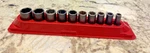 Snap-on Imfs 3/8" Dr 5/16"-7/8" 6pt Sae Semi-deep Impact 10pc Set W/magn Holder!. Fixed Price $139.99.