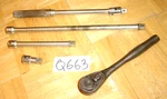 Cornwell Tools 5 Piece 3/8 Drive Ratchet + 3 Extensions & A 9 Inch Breaker Bar. Fixed Price $115.00.
