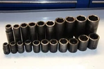 Snap-on Tools 21 Pc 1/2" Drive 6-point Sae Deep / Shallow Impact Socket Set Usa. Fixed Price $375.00.