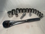 Craftsman 16 Piece 1/2 Drive Sae 6 Point Sockets 7/16 - 1-1/8 + Rachet & 3 More. Fixed Price $87.50.