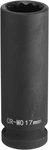 Harfington 12-point Deep Impact Socket 1/2 Inch Drive 17mm Metric Chrome. Fixed Price $16.88.