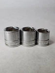 Husky 22028 22026 22022 3/8" Drive 7/8" 11/16" 13/16" Socket Set. Fixed Price $11.99.