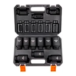Vevor 1/2" Drive Impact Socket Set, 9 Piece Deep Set Metric 29-38mm, 6 Po. Fixed Price $46.10.