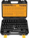 Elead 3/8'' Drive Impact Socket Set - 50-piece Shallow & Deep Metric. Fixed Price $66.99.