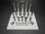 Snap-on Tools New 3/8" Drive 16pc Sae & Metric 6pt 12pt Spark Plug Socket Set. Fixed Price $1175.00.