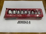 Snap-on Tools New 9pc 3/8" Drive Sae 12pt Chrome Low Profile Socket Set 209rf. Fixed Price $174.95.