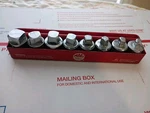 Mac Tools 1/2" Drive 8 Piece Sae External Drain Plug Socket Set 1/4" To 5/8" Usa. Fixed Price $144.95.