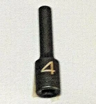 Matco "adv" Adp4m6v,1/4" Drive 4mm. 6pt. Impact Socket 2" Deep *new / Unused*. Fixed Price $17.89.
