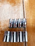 Snap On 1/4 Drive 3/16-7/16 6pt Shallow Sockets V Series Lot Of 8. Fixed Price $70.00.