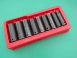 Snap On 309simy 1/2" To 1" Drive Sae 6 Pt Deep Impact 9 Pc Socket Set Sim. Fixed Price $119.17.
