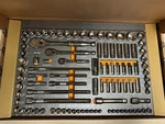 Gearwrench 120xp 1/4", 3/8", 1/2" Drive Standard And Deep Sae/metric Tool Set. Fixed Price $200.00.
