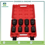 8pcs 1/2" Impact Socket Set 1" To 1-1/2"drive Deep Spindle Axle Nut 12point. Fixed Price $36.44.