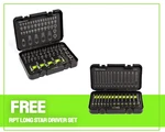 Gripedge Mst45s 45pc Master Rpt Star Driver Set + Free 14pc Long. Fixed Price $499.99.