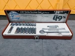 Challenger By Proto 20pcs 3/8 Drive 6 Pt & 12pt Socket - 13/16 Deep Short. Fixed Price $125.00.