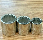 Proto Professional 3/8" Dr Sae 5/8" To 7/8" Shallow 12-pt Chrome Socket 3pc Set. Fixed Price $32.49.