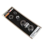 #9809-4 Ribbed Rear Axle Nut & Spacer Kit 1984-1999 Hd Softail Chrome Colony Mac. Fixed Price $60.83.