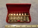 Wright Tools 305 3/8" Drive Hex Allen Bit Socket Set 1/8"-3/8" 7-piece W/box Usa. Fixed Price $89.95.
