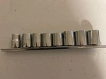 Husky 22519 19mm - 22510 10mm Metric 6pt Socket 3/8" Drive 8 Piece Set New. Fixed Price $24.99.
