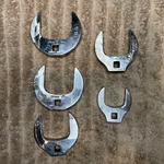 Snap-on 3/8in Drive Sae Crowfoot Wrench Set 5pc 1-5/16-1-13/16 Fc42a-fc62a. Fixed Price $150.00.